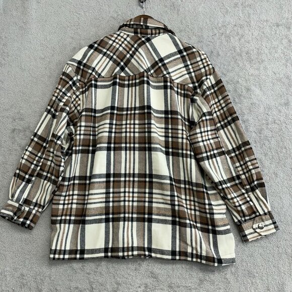 NEW HFX Men's S Plaid Shirt Jacket Wool Blend - Picture 2 of 11